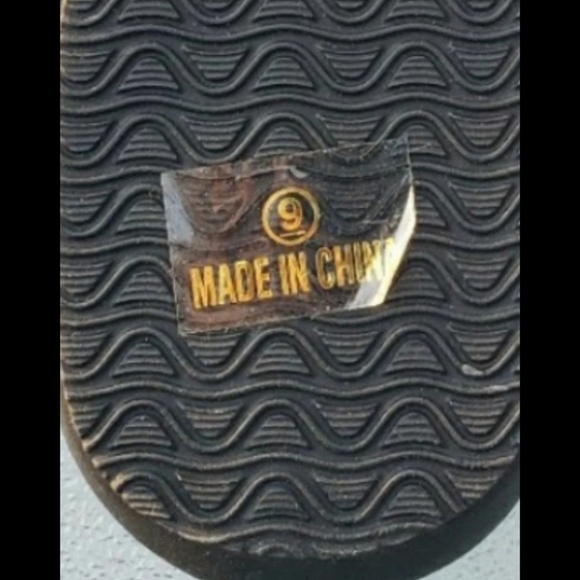 Speedo NWT sz 9 Brown Thong Flip Flops Women's Casual Flat Cork Insole - Picture 7 of 12